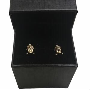 Buddha Stud Earrings Gold